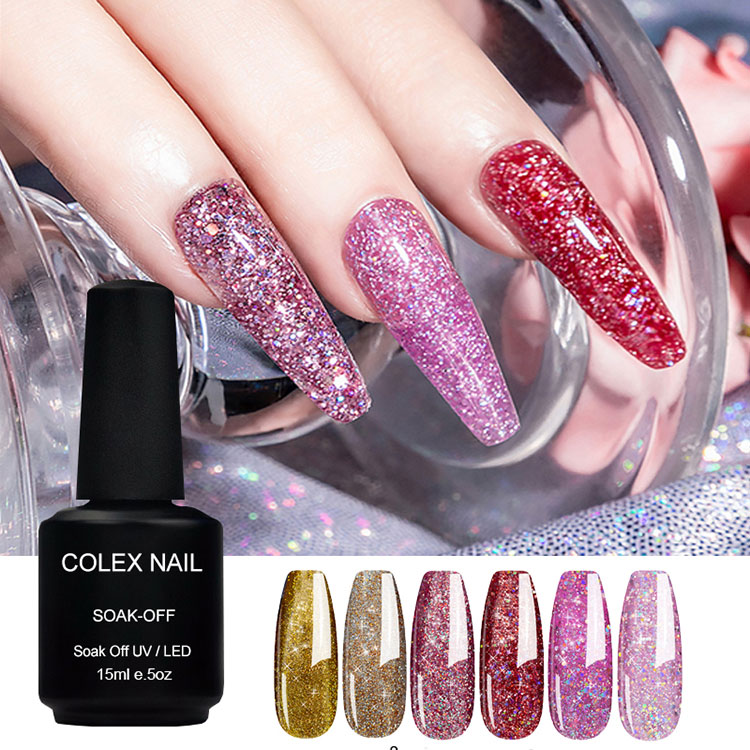 15 ml di polacco per gel glitter fai -da -te home