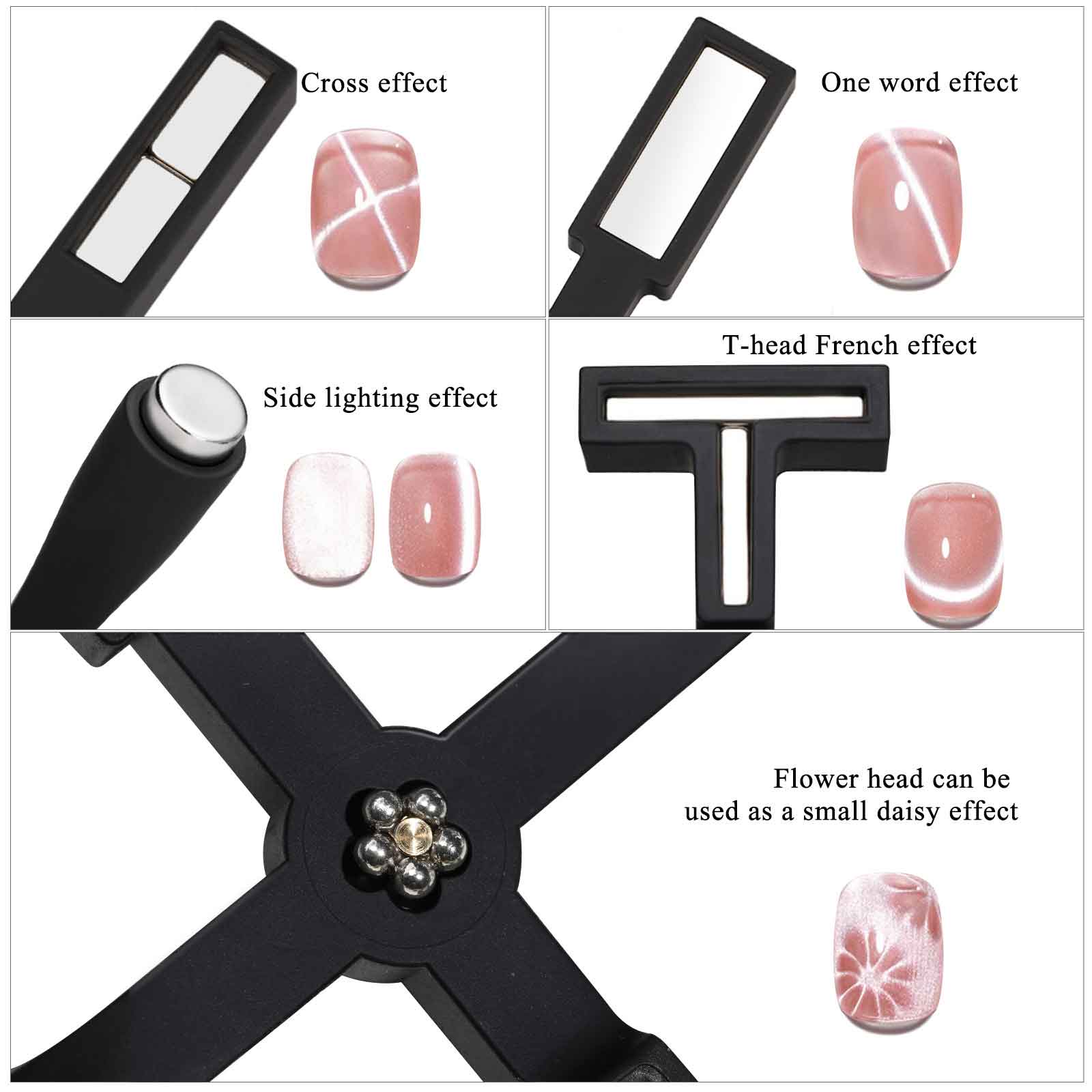 Strumento magnetico per unghie 5 in 1 Strumenti aggiornati per penne magnetiche per unghie