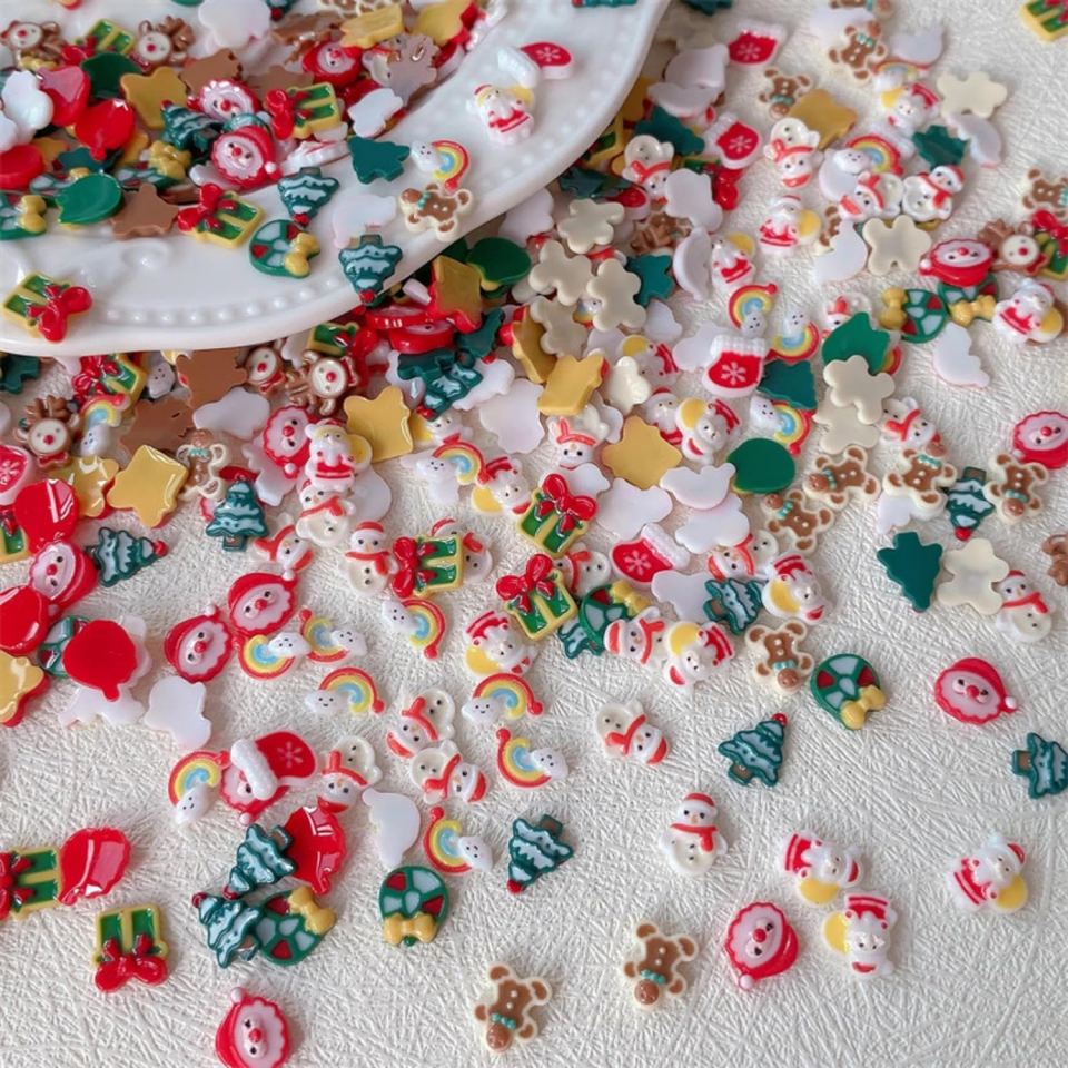 Strass per unghie natalizi