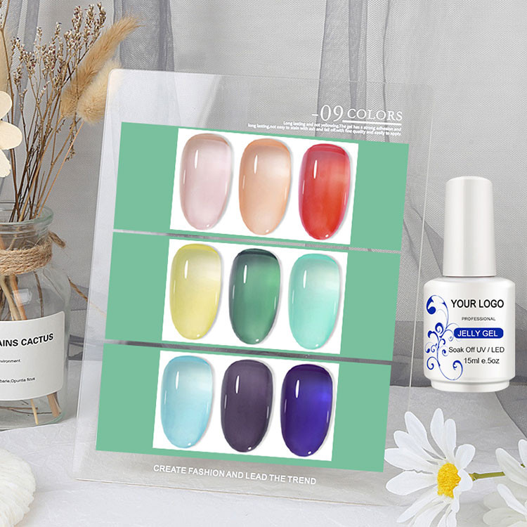 Polacco gel di gelatina di gelatina di gelatina di vetro colorato