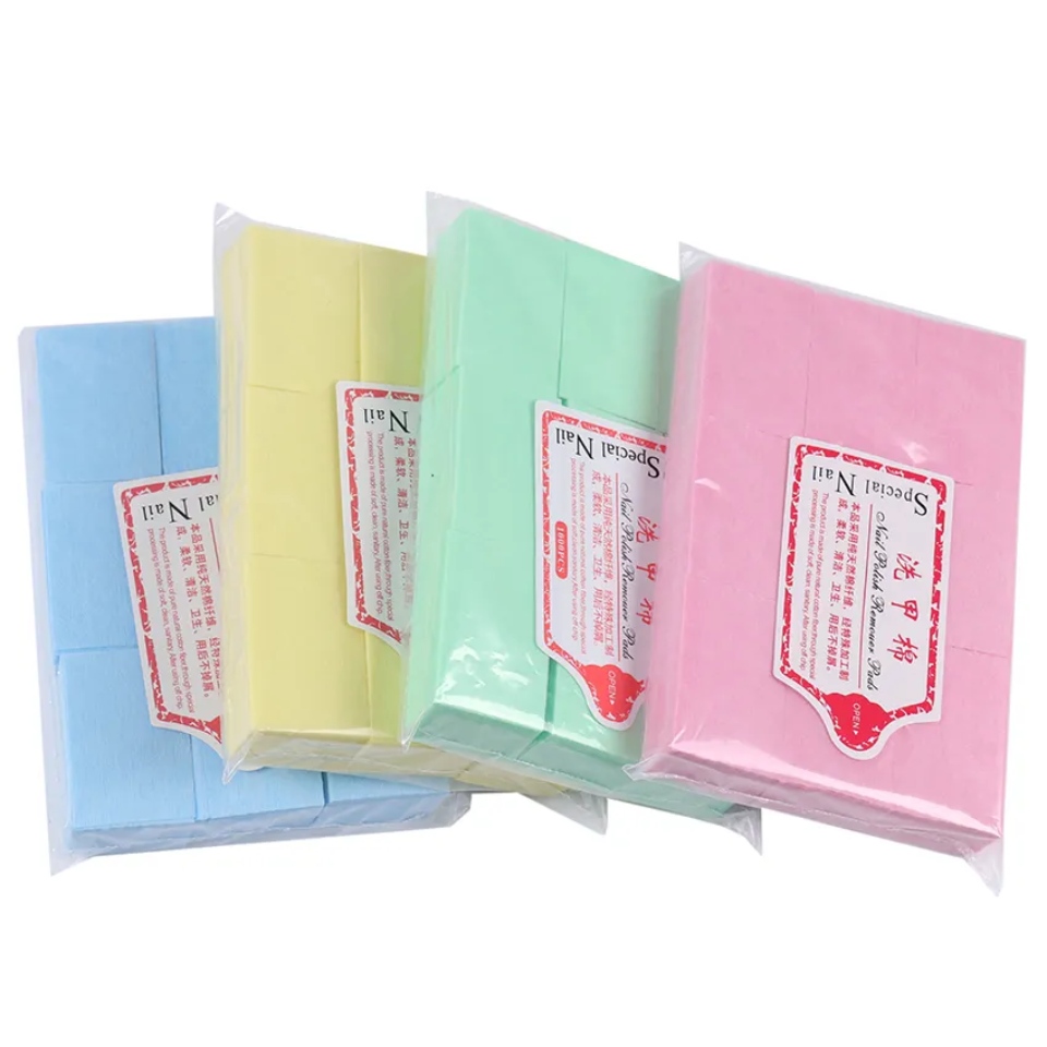 Salviette per unghie in cotone colorato
