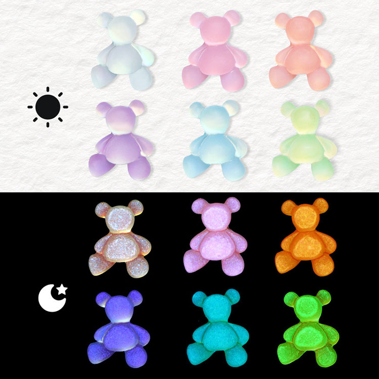 Simpatico gioiello per unghie con orsetto per nail art