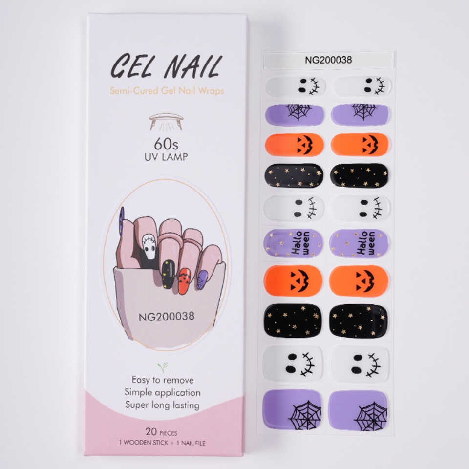 Adesivi per manicure in gel di Halloween