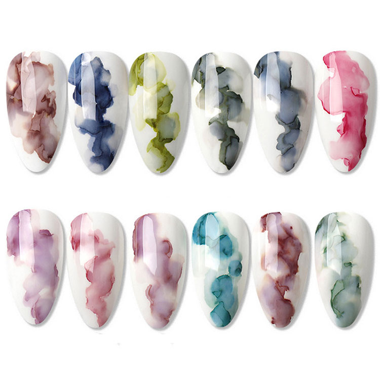 Gel in fiore di vernice in marmo