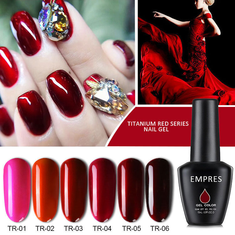 Effetto mirror Titanium Red UV Gel Polish
