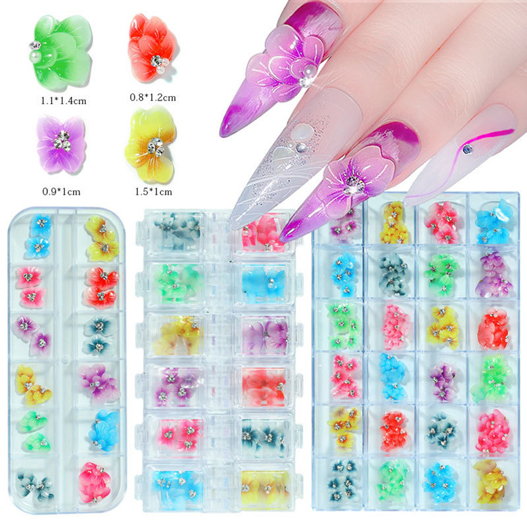 Ticker per unghie Fiori di strass