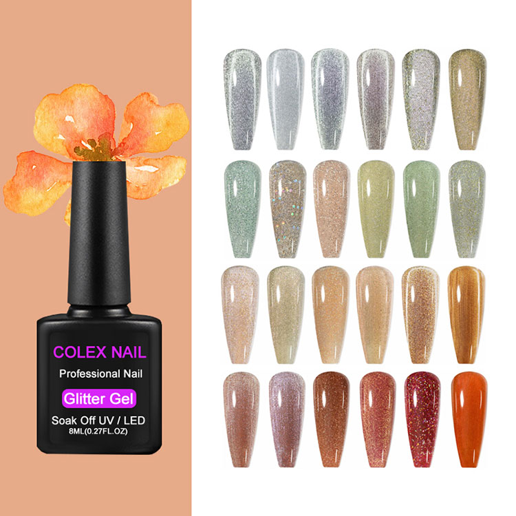 Solish gel glitter di colori scintillanti