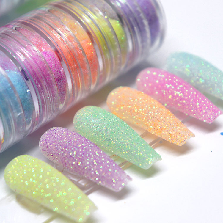 Kit glitter per unghie in polvere di zucchero