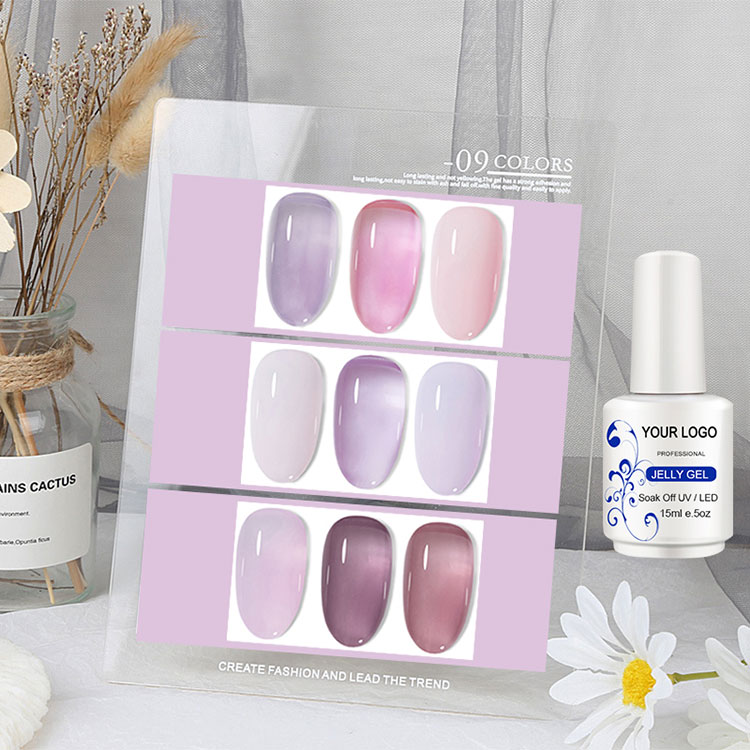 Gel di gelatina di gelatina di ghiaccio traslucido polacco