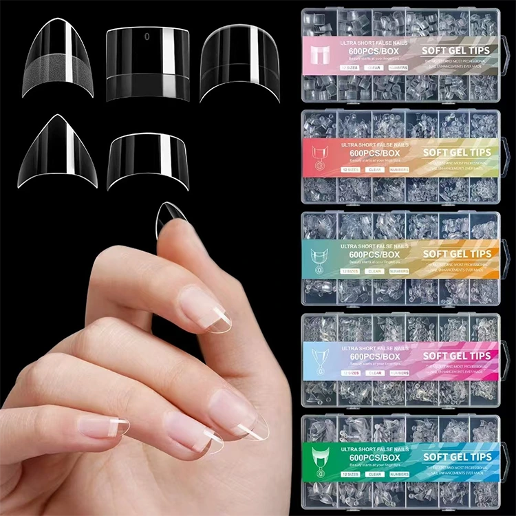 Suggerimenti a gel morbido ultra brevi - 600pcs